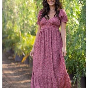 PinkBlush Pink Floral Maternity Dress